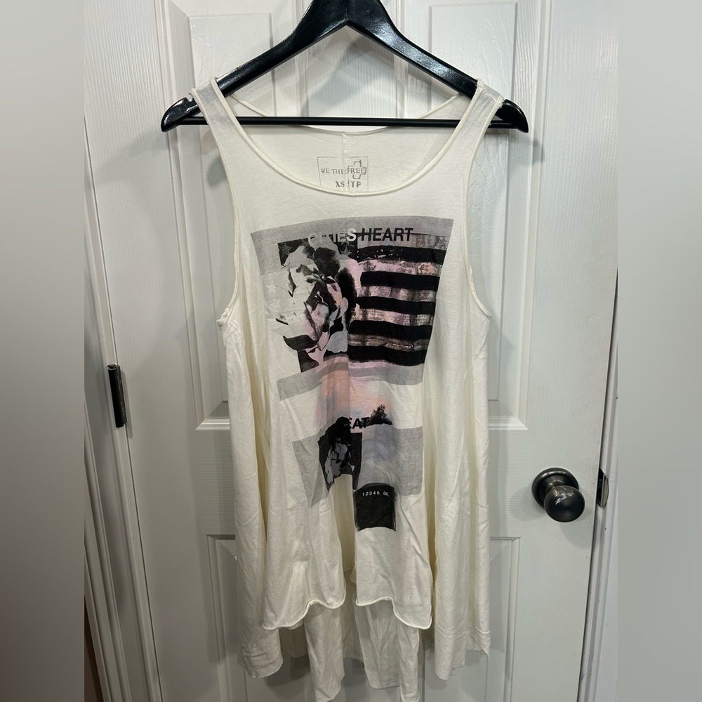 Free People swing tank T-shirt size xs